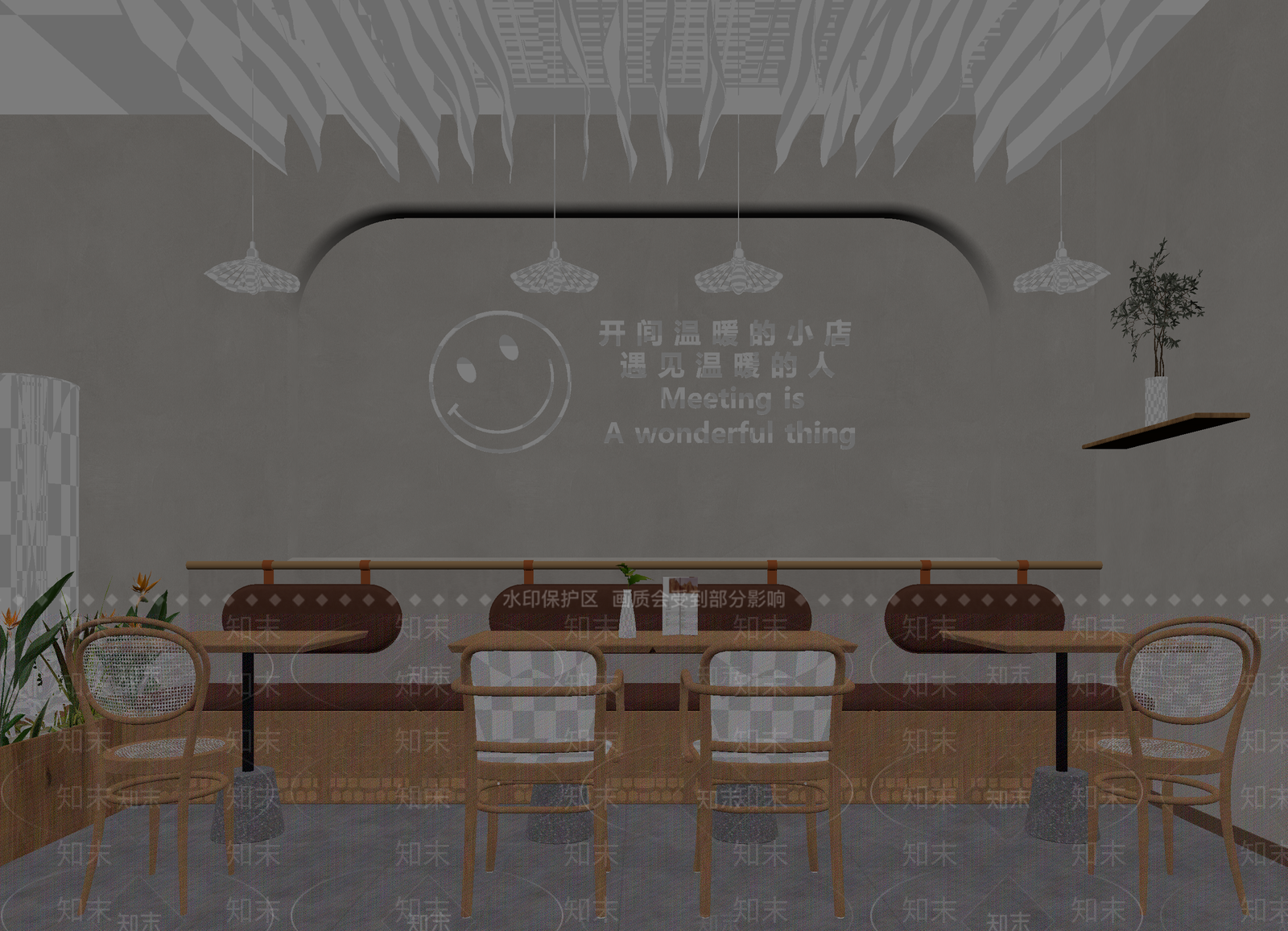 现代咖啡厅3D模型下载【ID:1214352991】