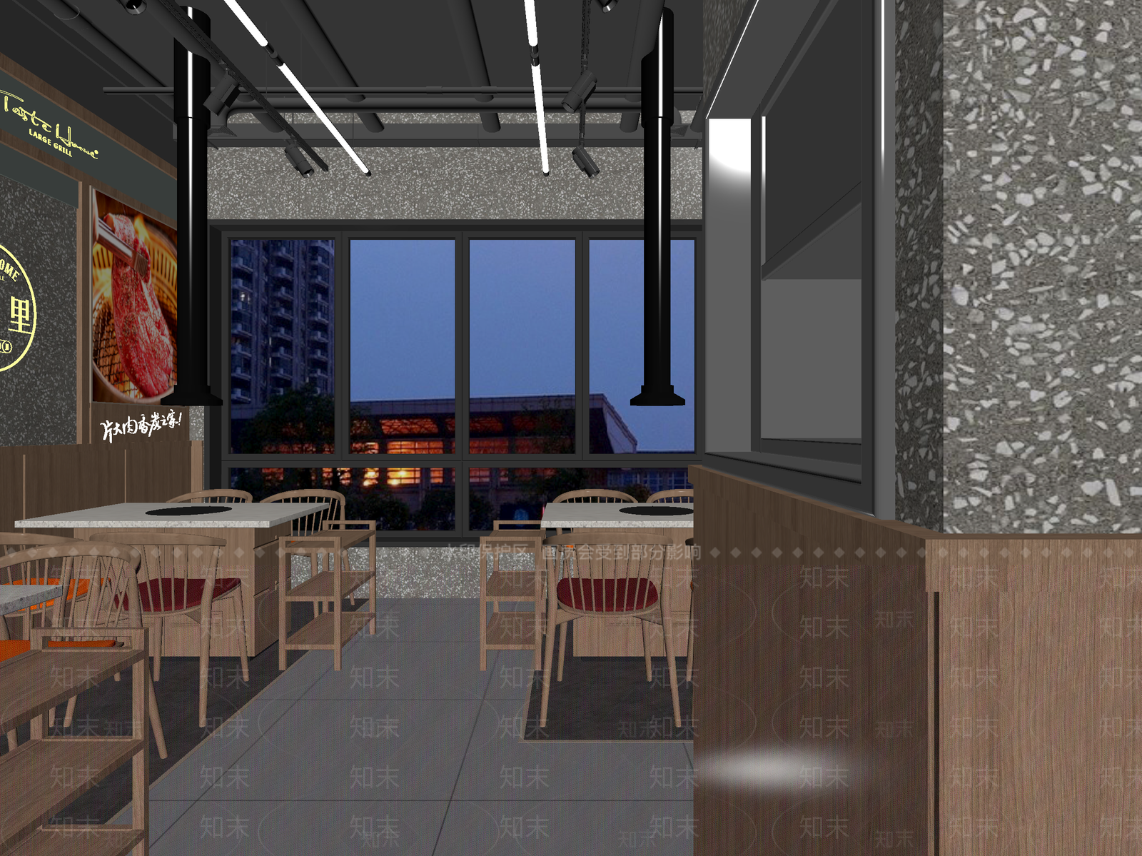 现代火锅店3D模型下载【ID:1214044825】