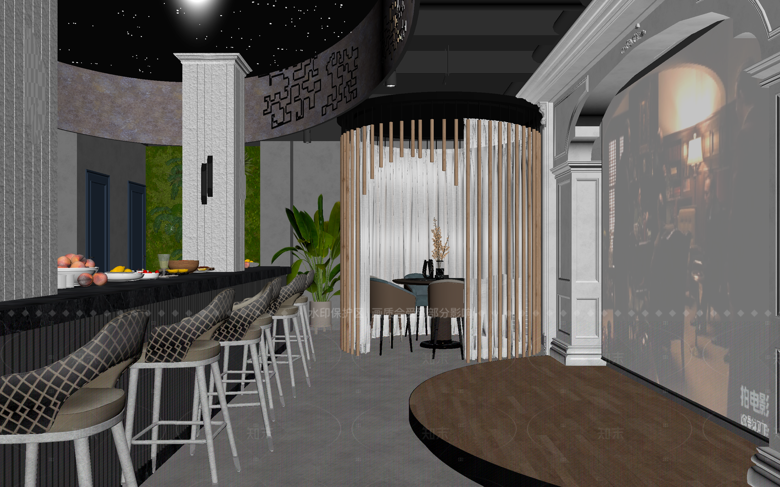 现代酒吧3D模型下载【ID:1214645656】