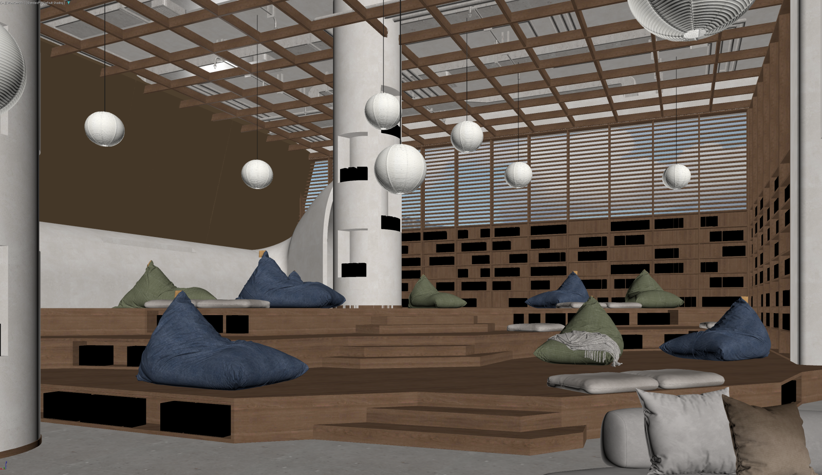 现代休息区3D模型下载【ID:1221875315】