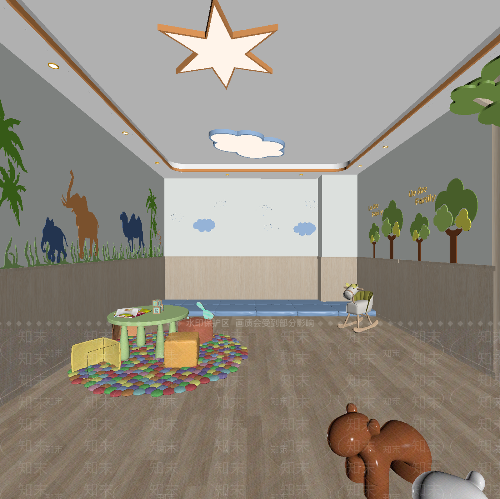 儿童娱乐室3D模型下载【ID:1213951476】