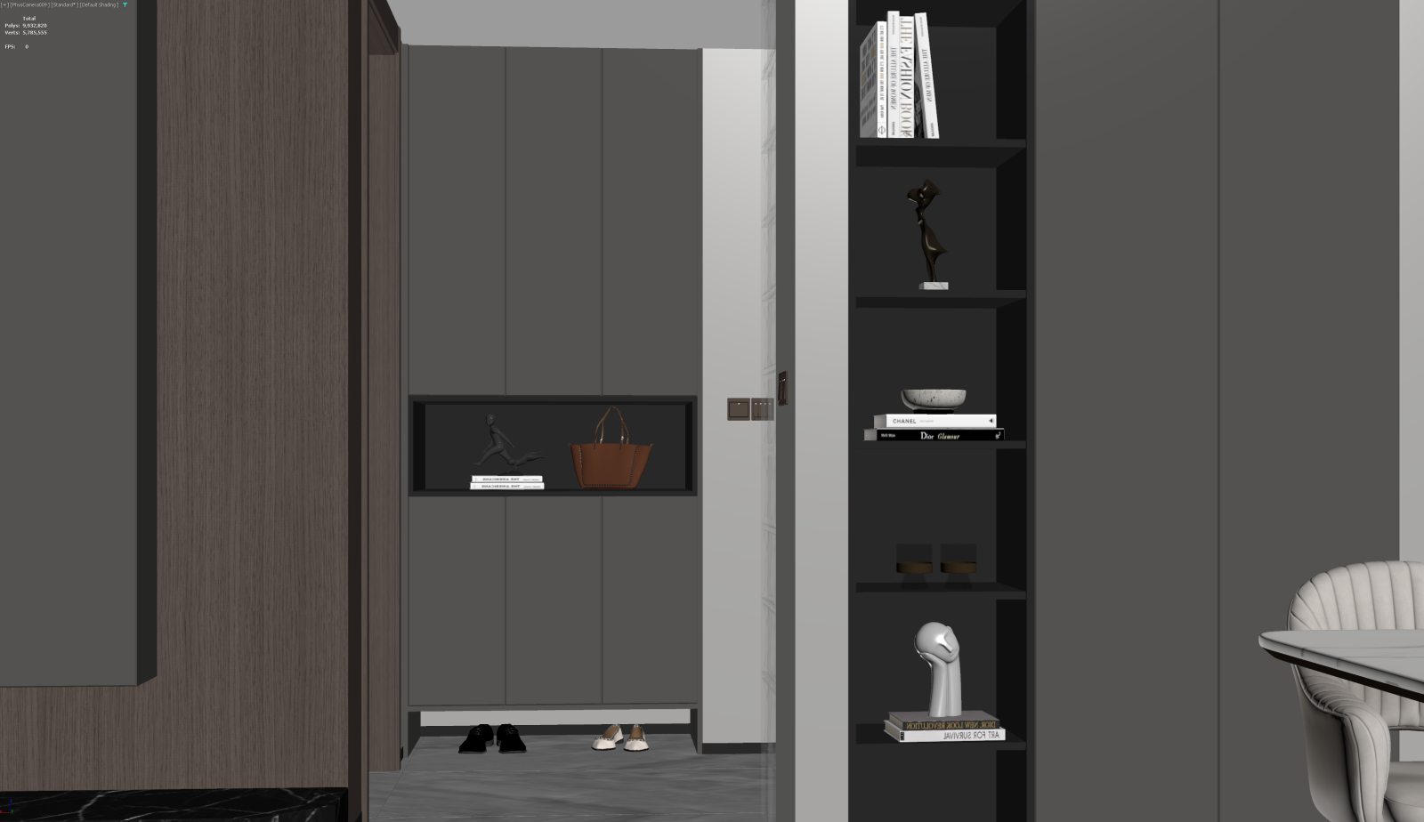 现代玄关3D模型下载【ID:1221783380】