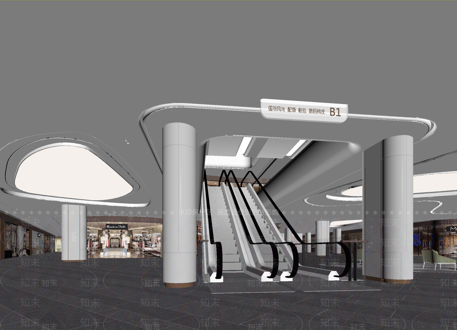 现代商场3D模型下载【ID:1214054634】