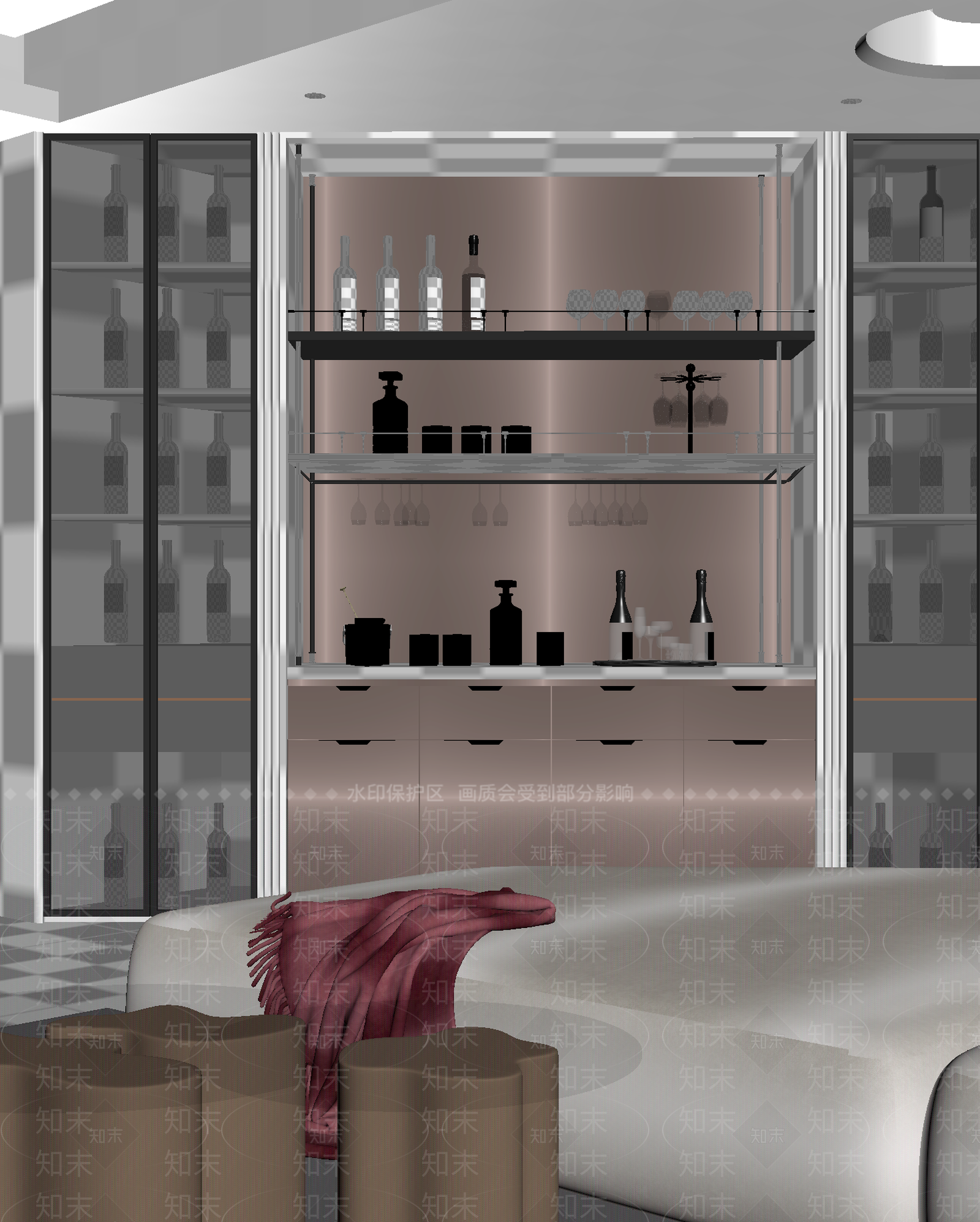 现代酒窖3D模型下载【ID:1214814329】