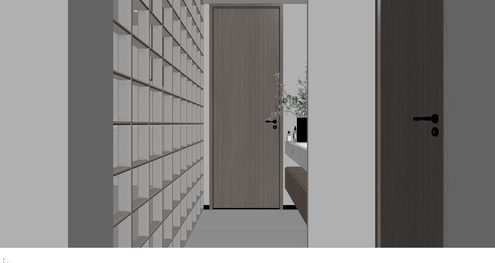 现代玄关3D模型下载【ID:1221440983】