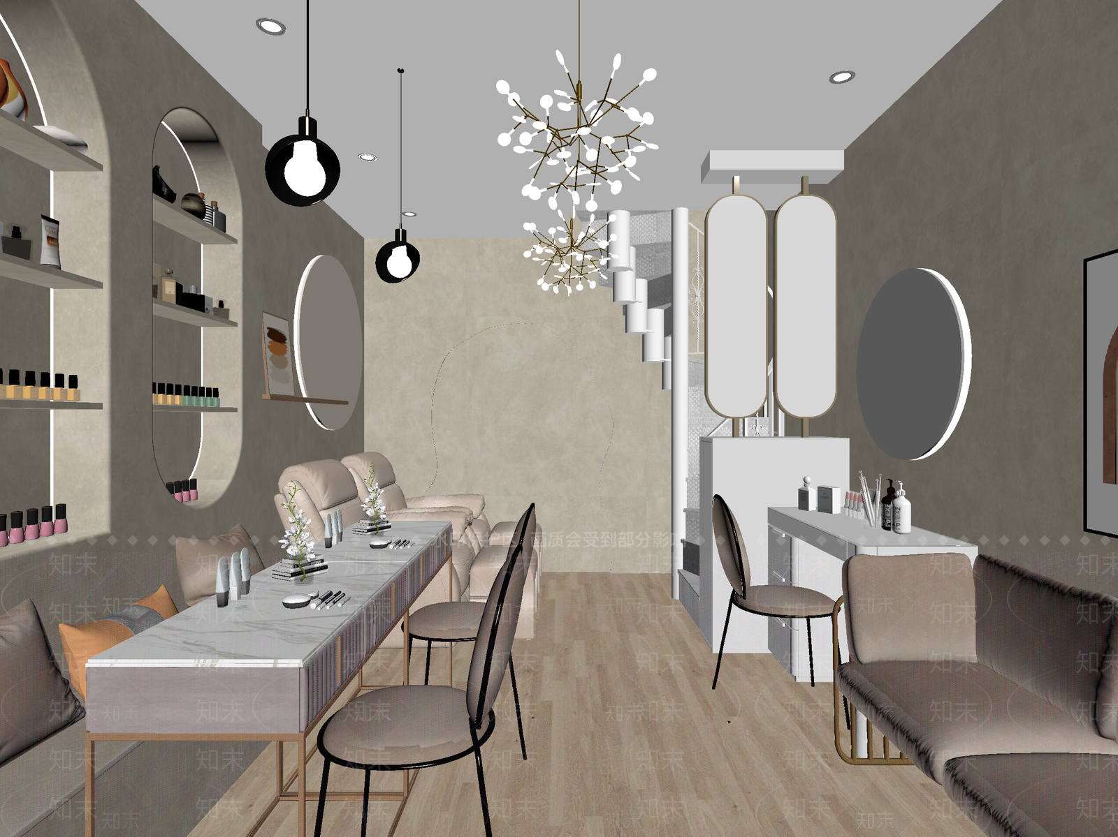 侘寂美容院3D模型下载【ID:1214237980】