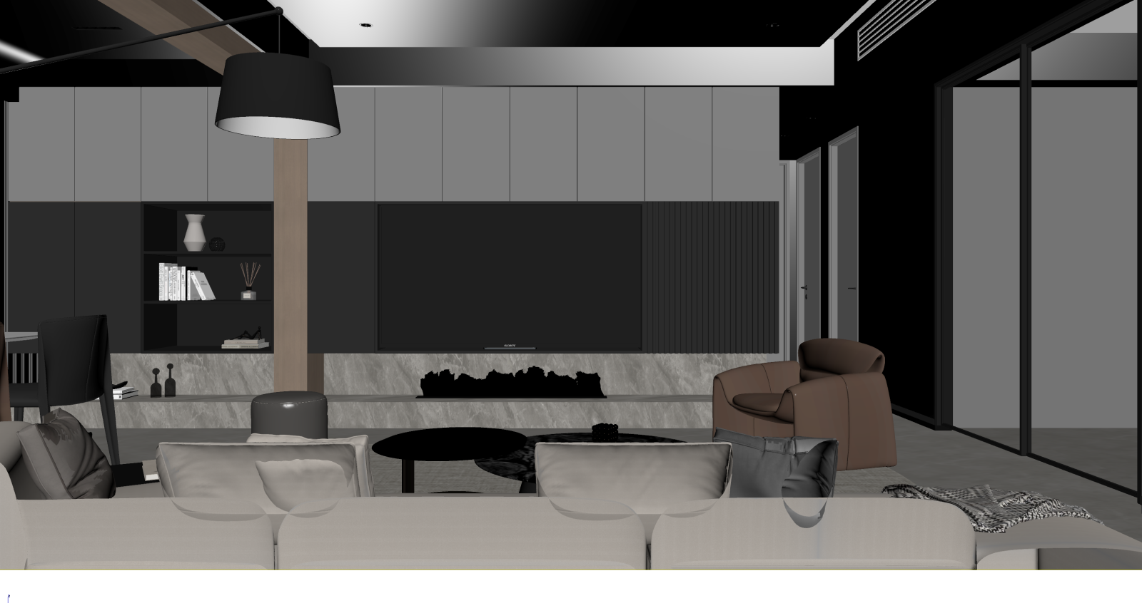 现代家居客厅3D模型下载【ID:1221991577】