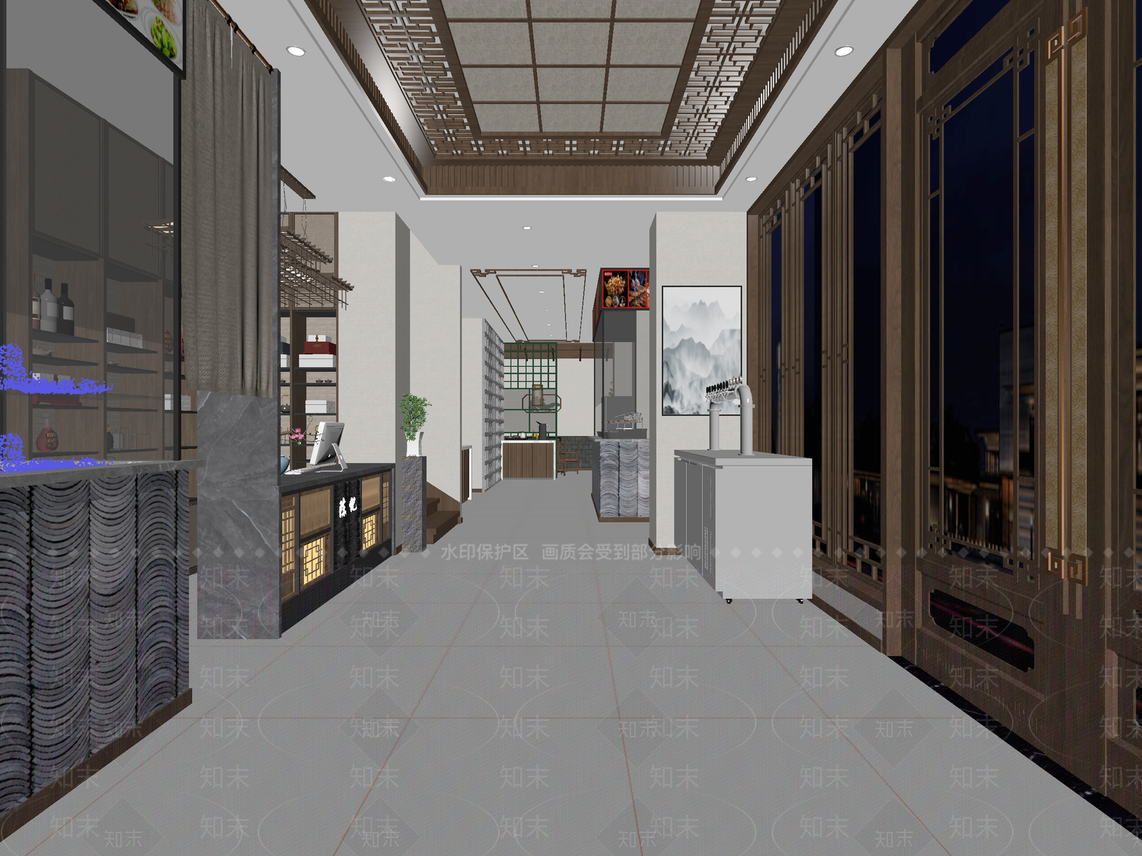 现代售楼处3D模型下载【ID:1214146667】