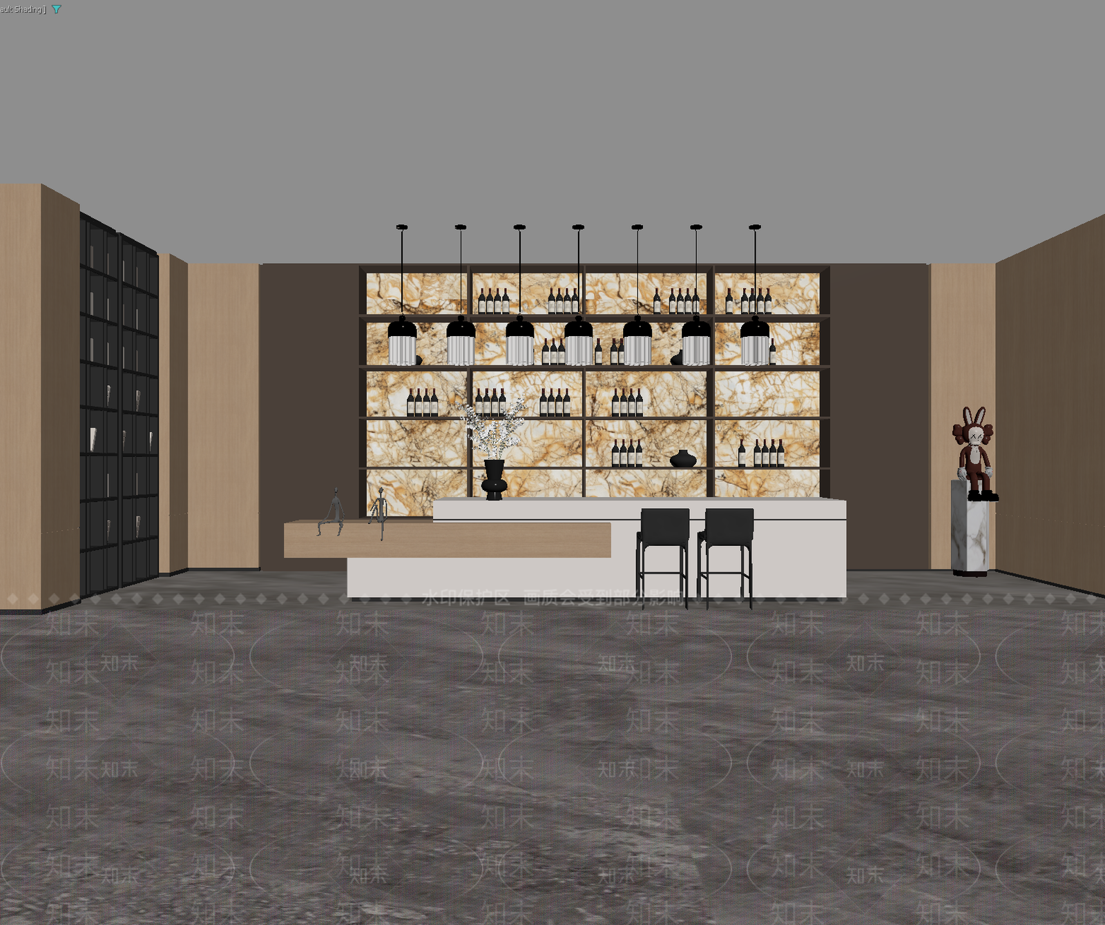 现代酒吧3D模型下载【ID:1213932767】