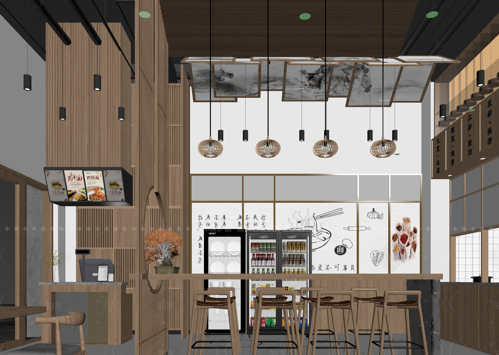 现代茶馆3D模型下载【ID:1214574631】