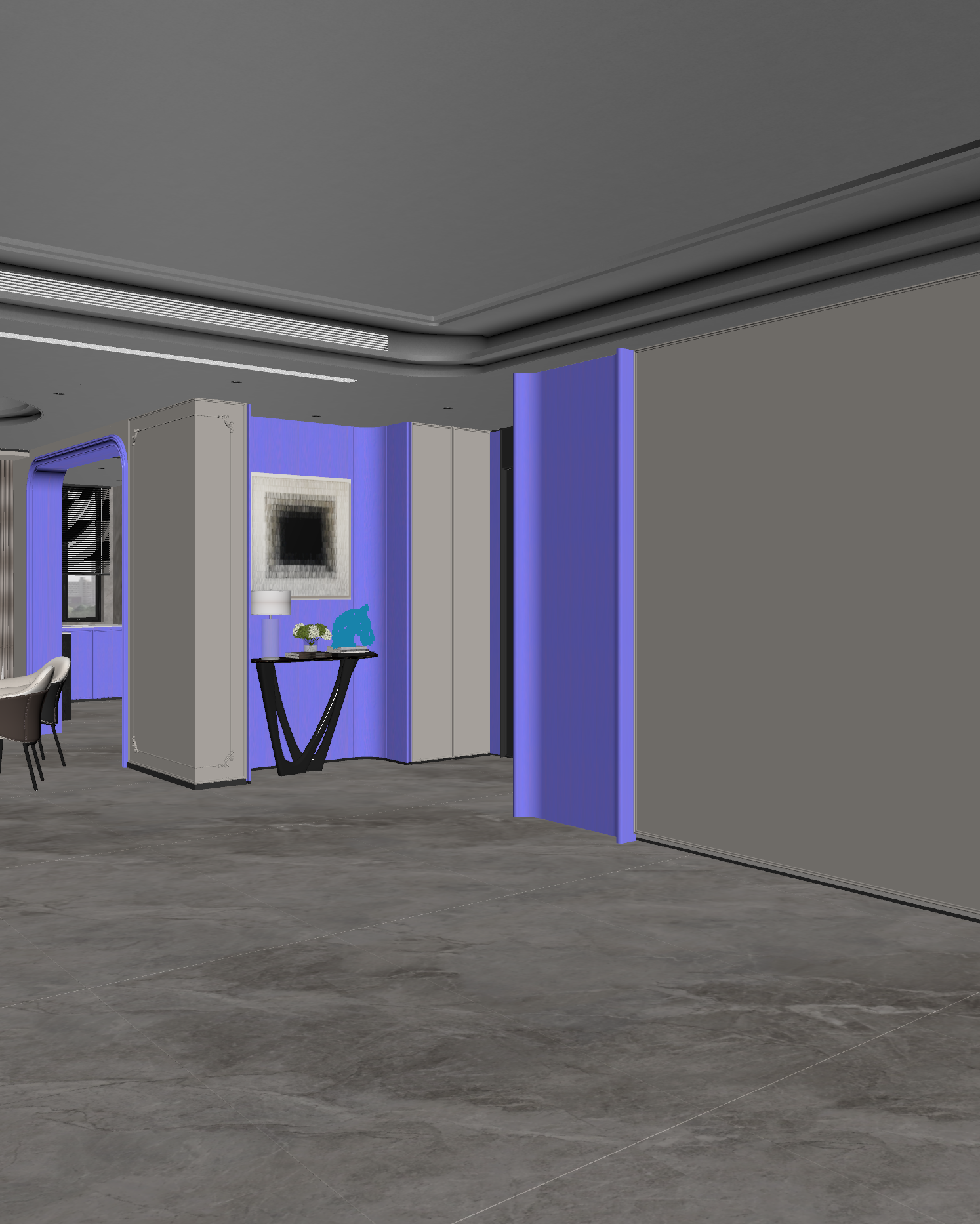 轻奢玄关3D模型下载【ID:1221633644】