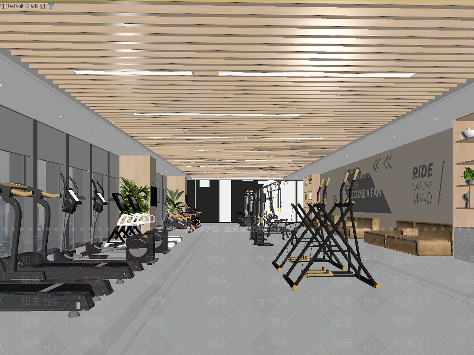 现代健身房3D模型下载【ID:1213908887】