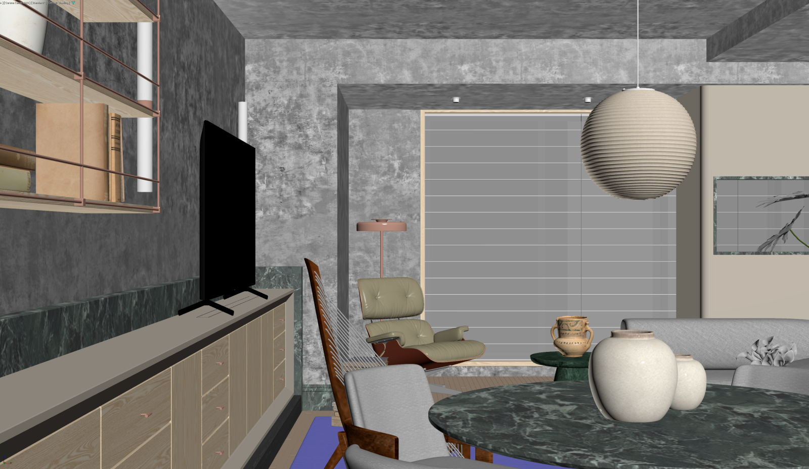 现代客餐厅3D模型下载【ID:1222055650】