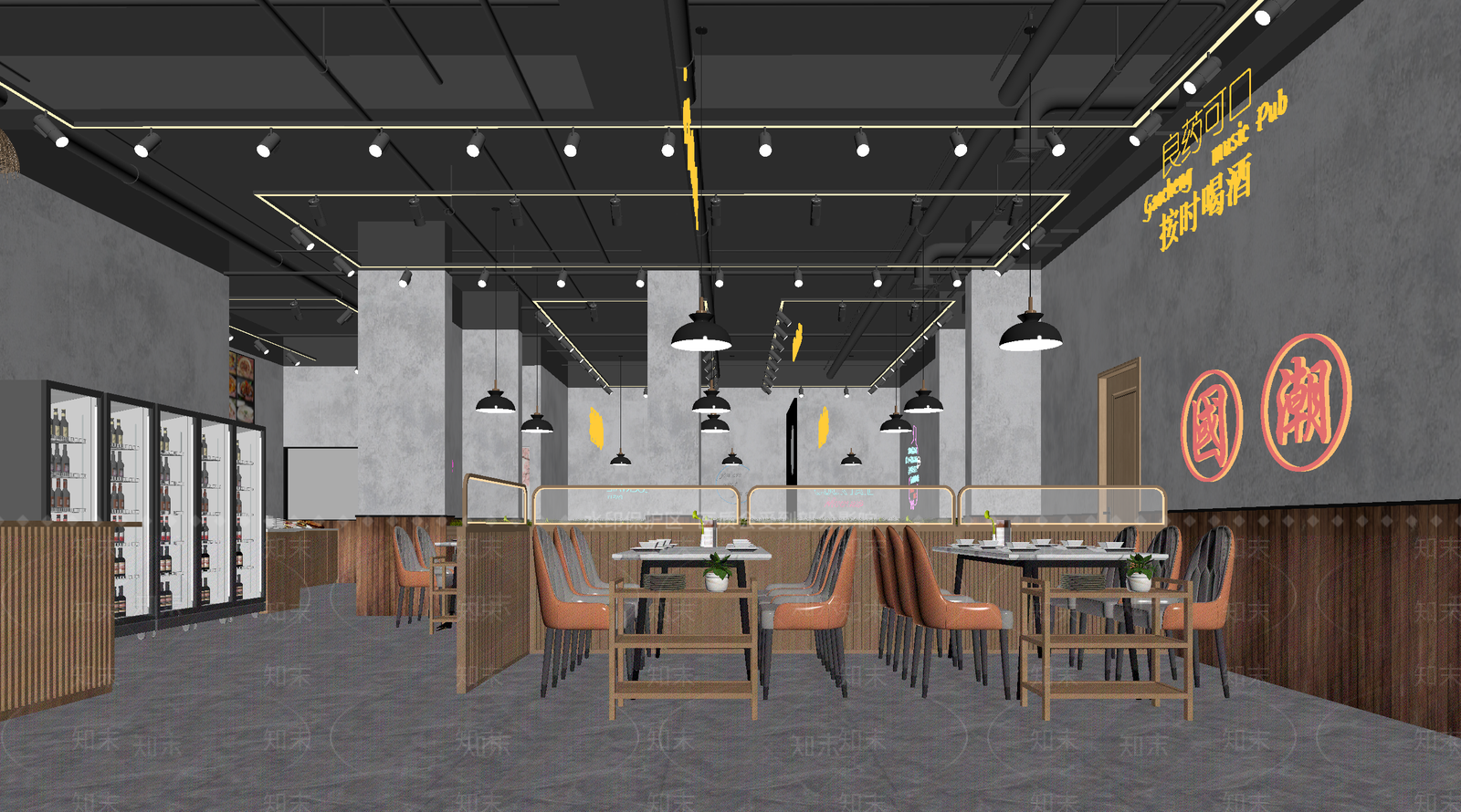 酒馆3D模型下载【ID:1214030335】