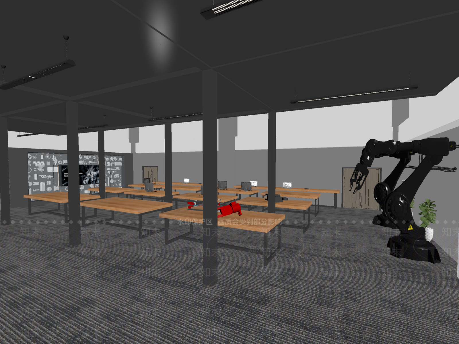 教室3D模型下载【ID:1214013560】