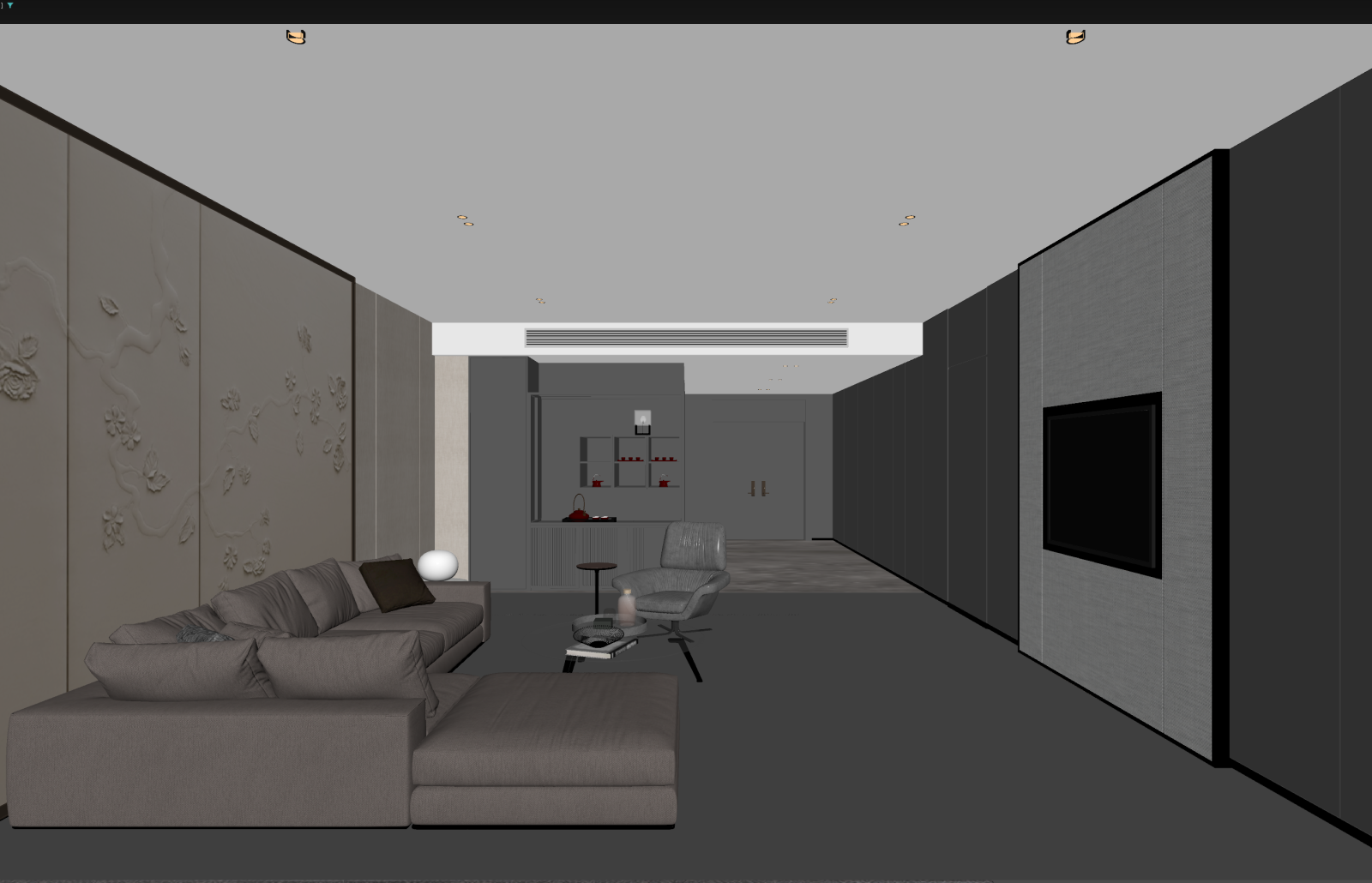 现代家居客厅3D模型下载【ID:1221901504】