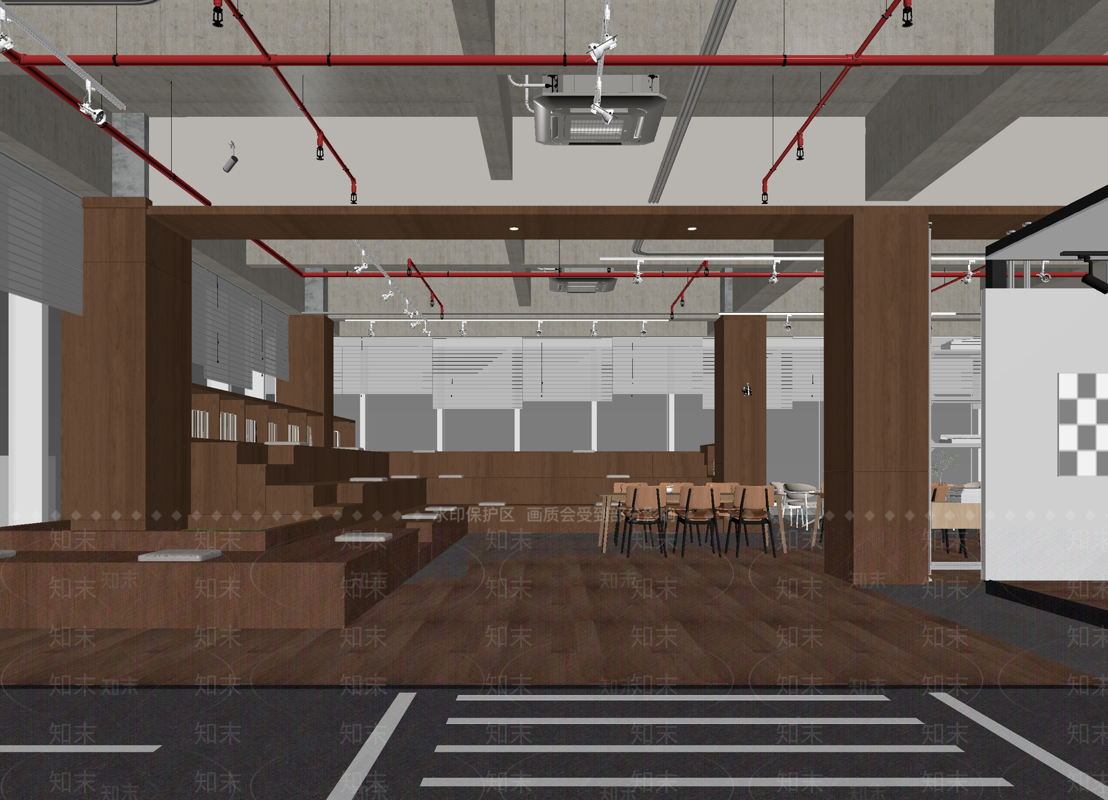 现代咖啡厅3D模型下载【ID:1214420320】