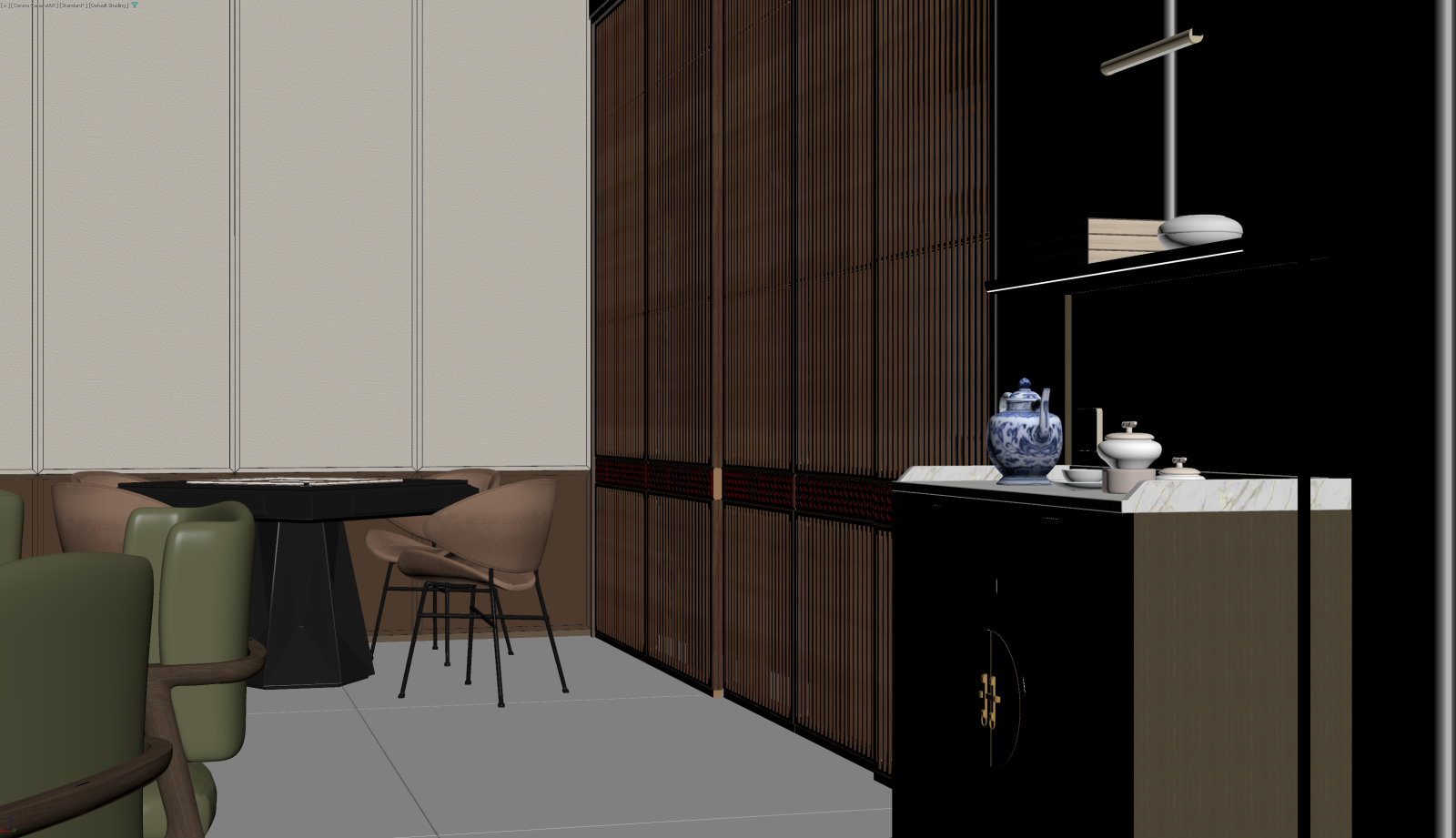 新中式茶馆3D模型下载【ID:1221489390】