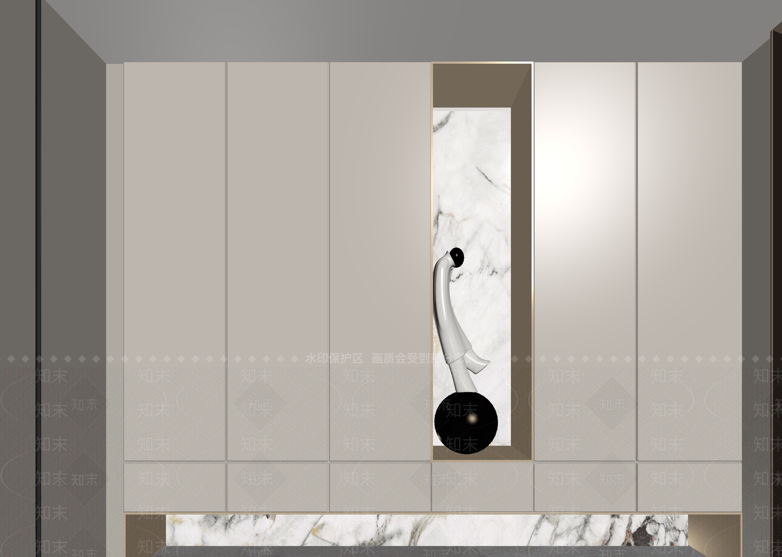 现代玄关3D模型下载【ID:1215146203】