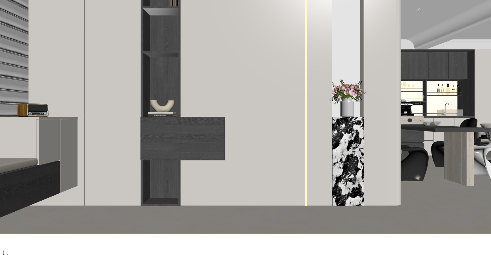 现代客餐厅3D模型下载【ID:1221876100】