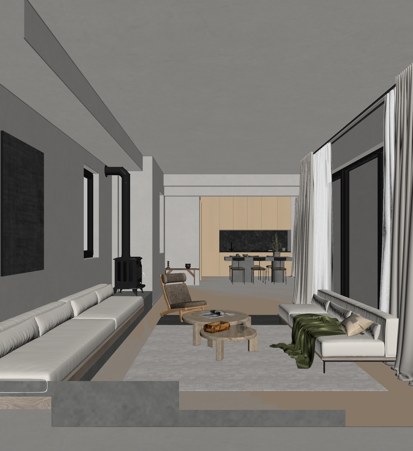 现代客餐厅3D模型下载【ID:1221653039】