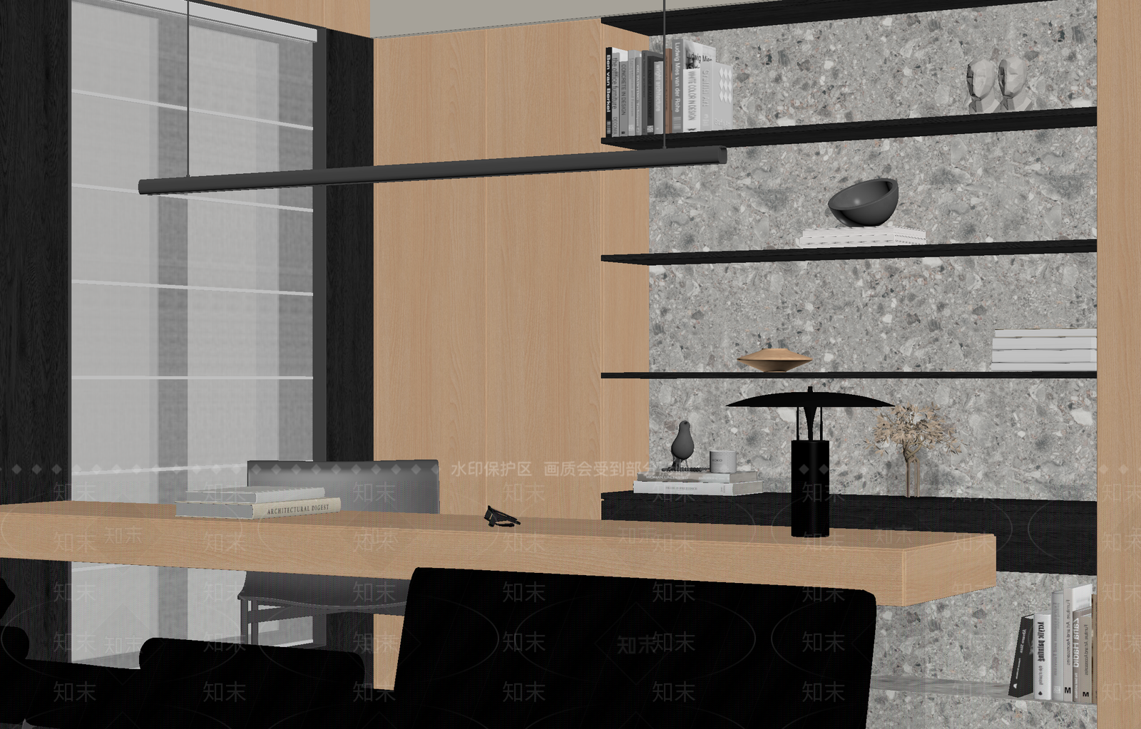 现代办公室3D模型下载【ID:1214786498】