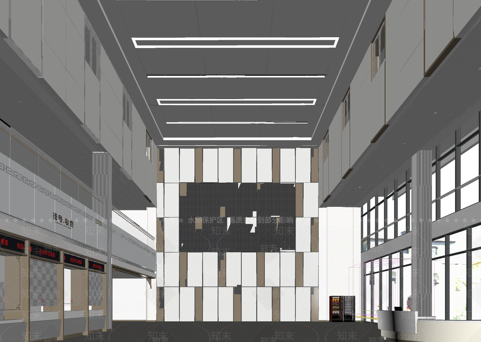 现代售楼处3D模型下载【ID:1214342204】