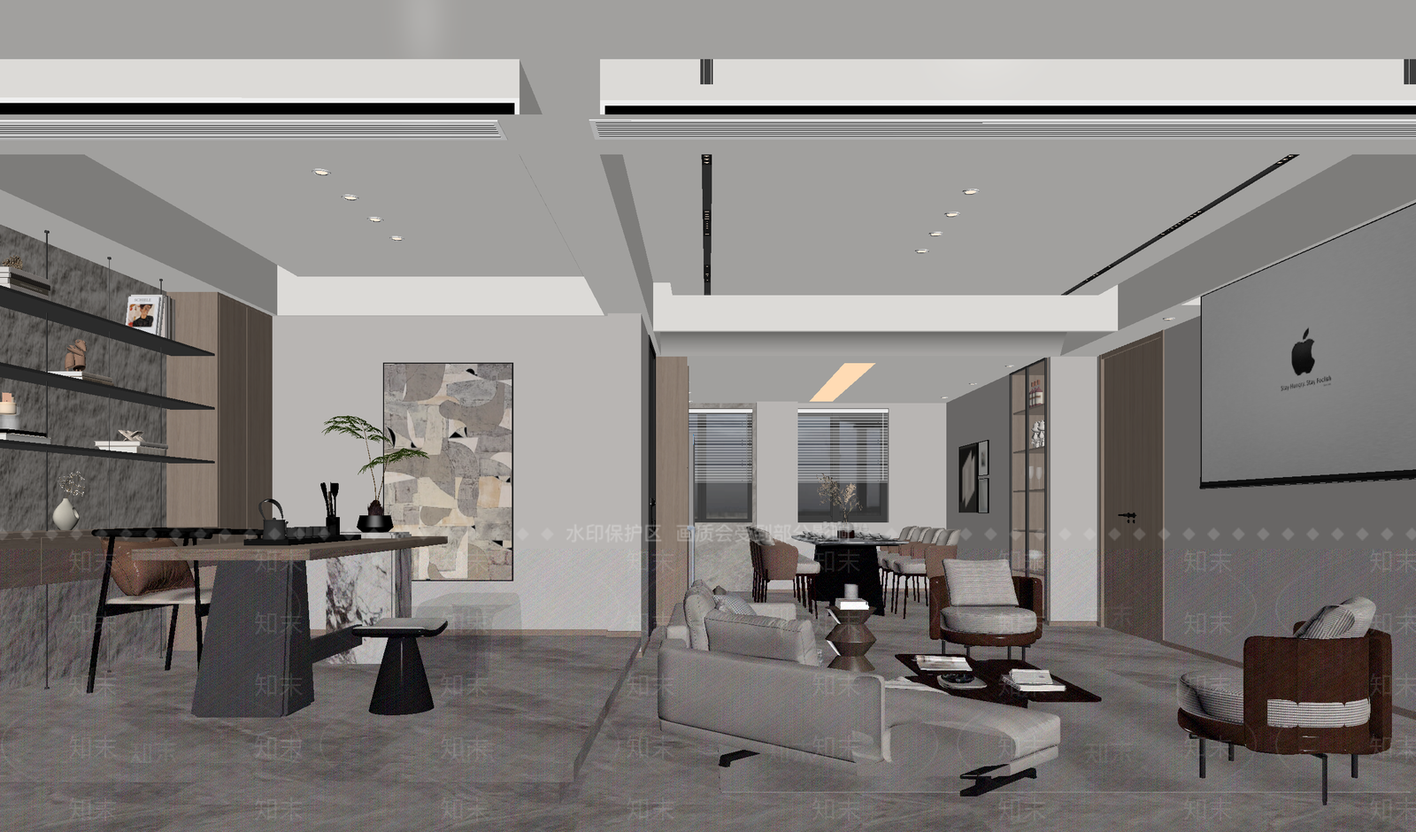 现代其他办公空间3D模型下载【ID:1214164036】
