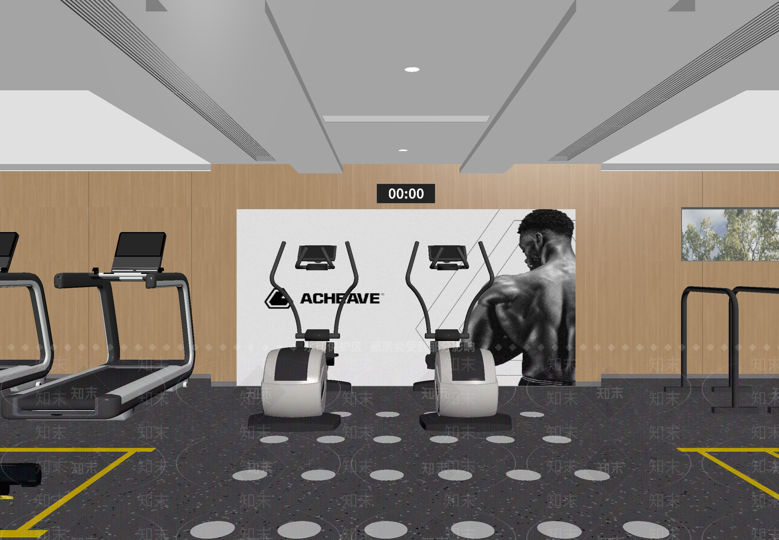 新中式健身房3D模型下载【ID:1214164355】