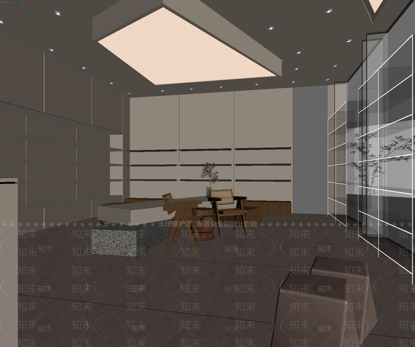 现代接待室3D模型下载【ID:1213929316】