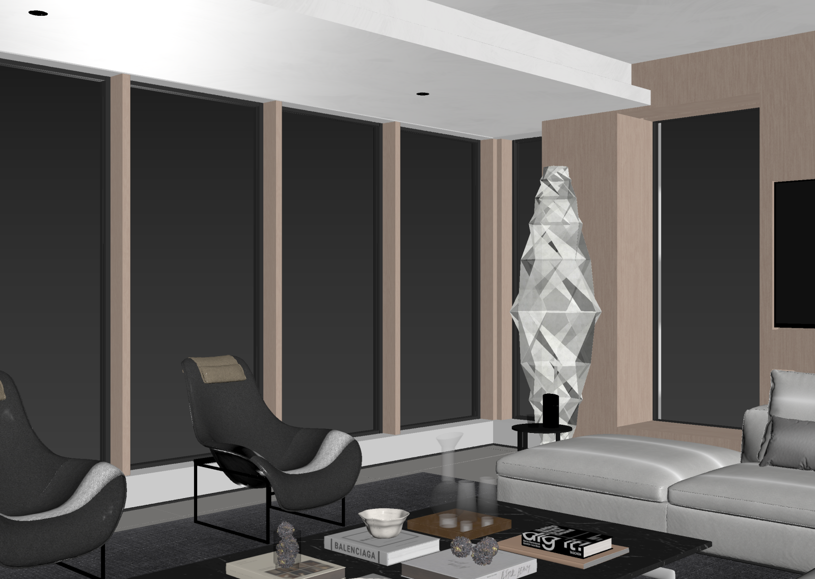 新中式家居客厅3D模型下载【ID:1221767424】