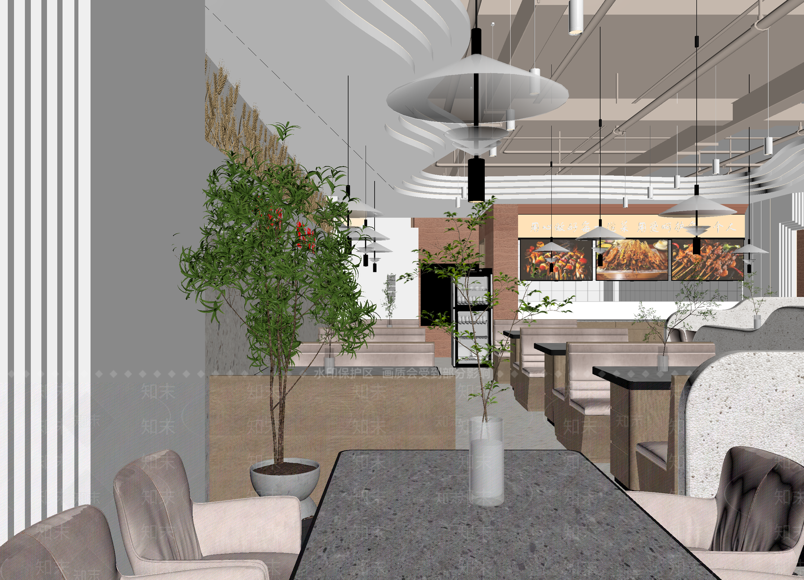 火锅店3D模型下载【ID:1213986773】
