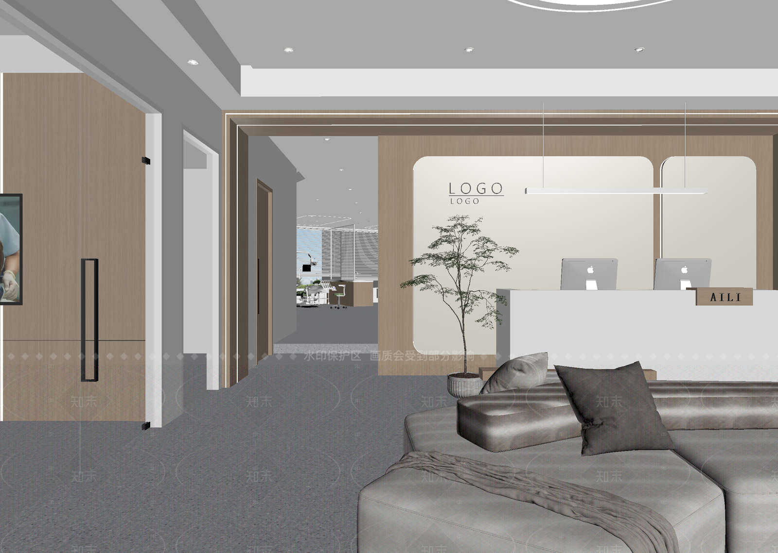 现代接待室3D模型下载【ID:1214647206】