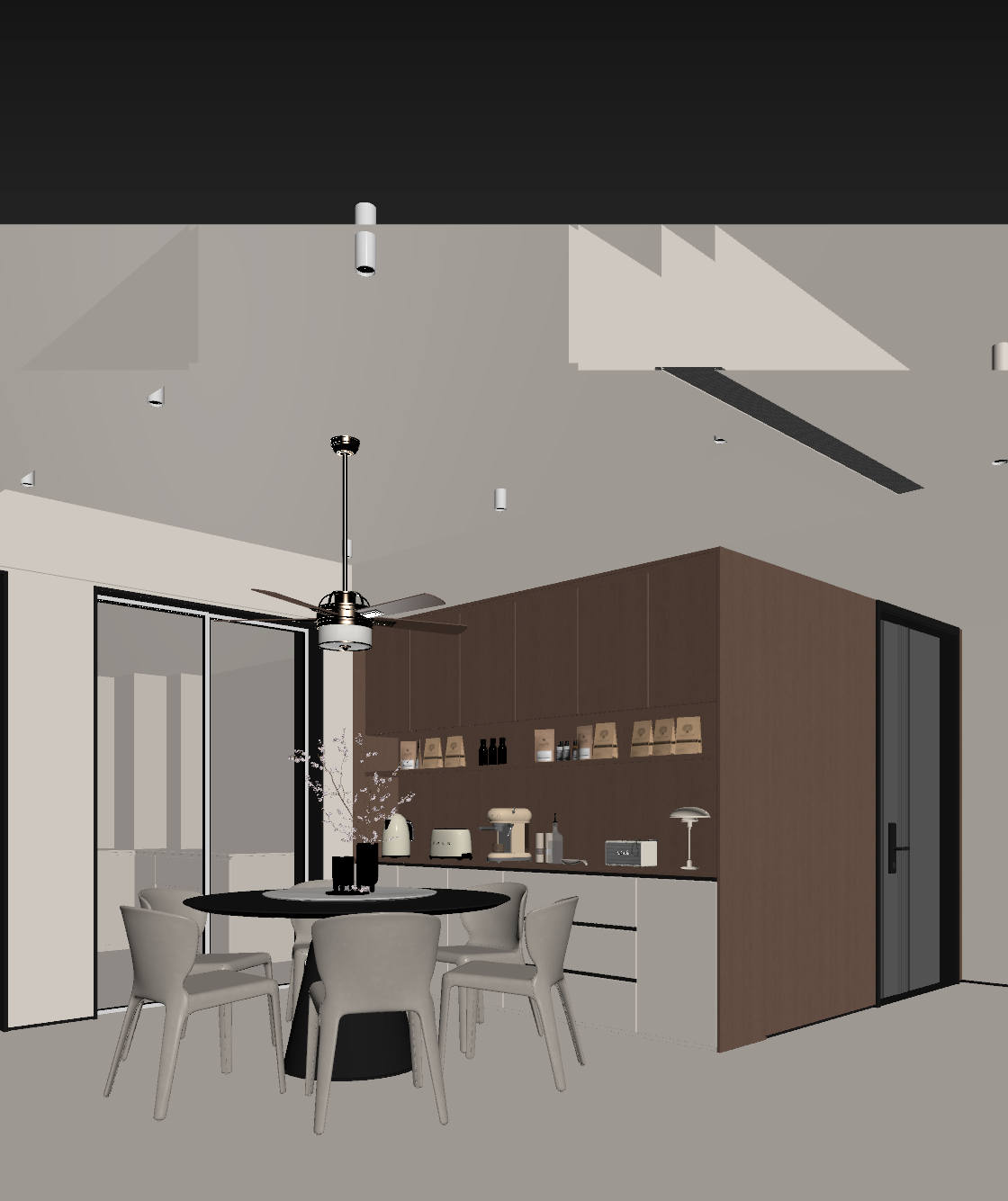 现代家居餐厅3D模型下载【ID:1221825378】