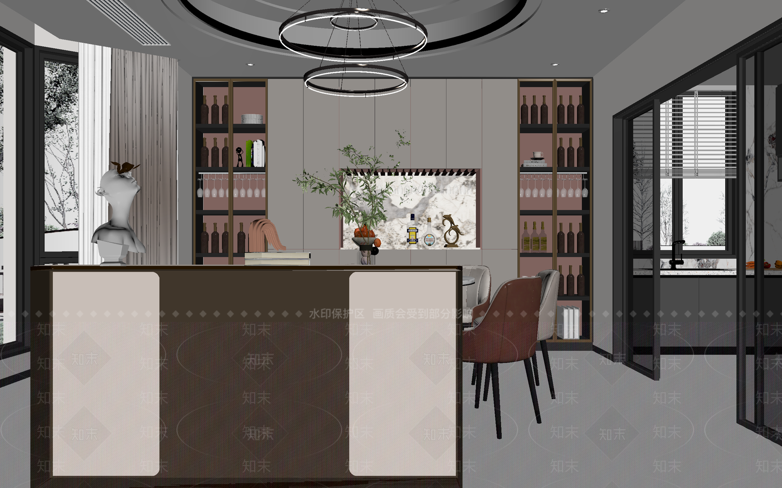 现代酒吧3D模型下载【ID:1215046272】