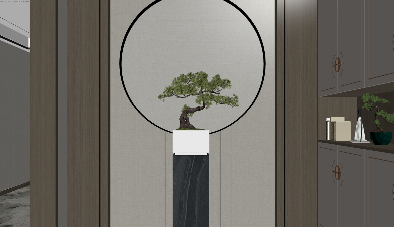 新中式玄关3D模型下载【ID:1221750299】