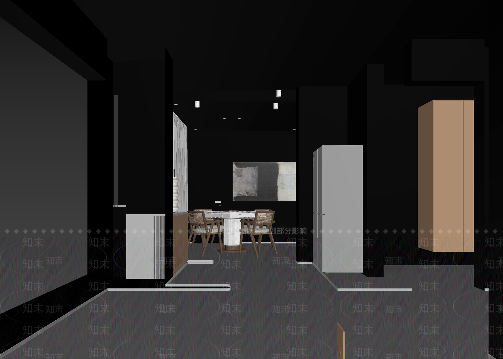 复古民宿客房3D模型下载【ID:1215106039】