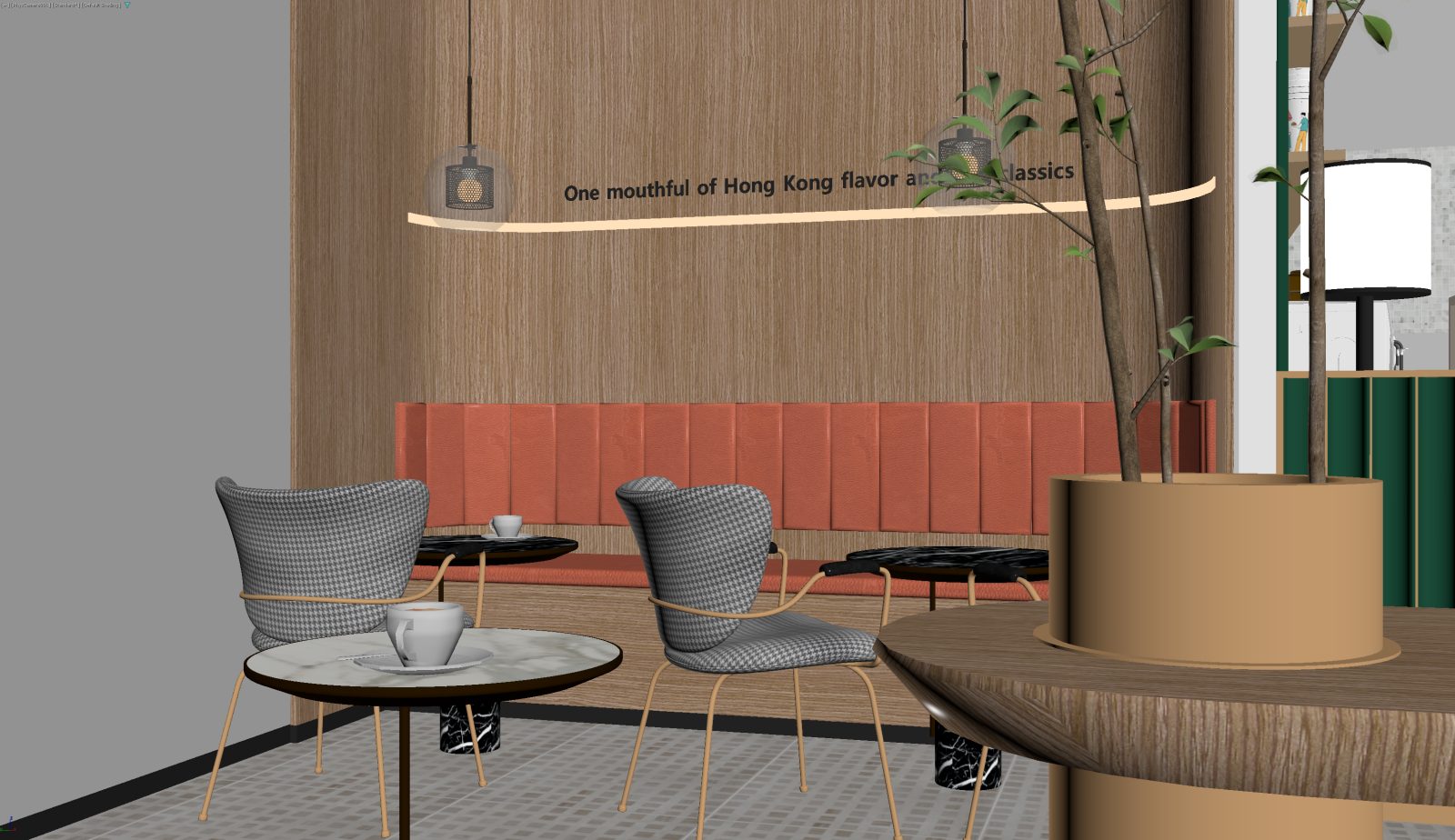 现代茶餐厅3D模型下载【ID:1222081823】