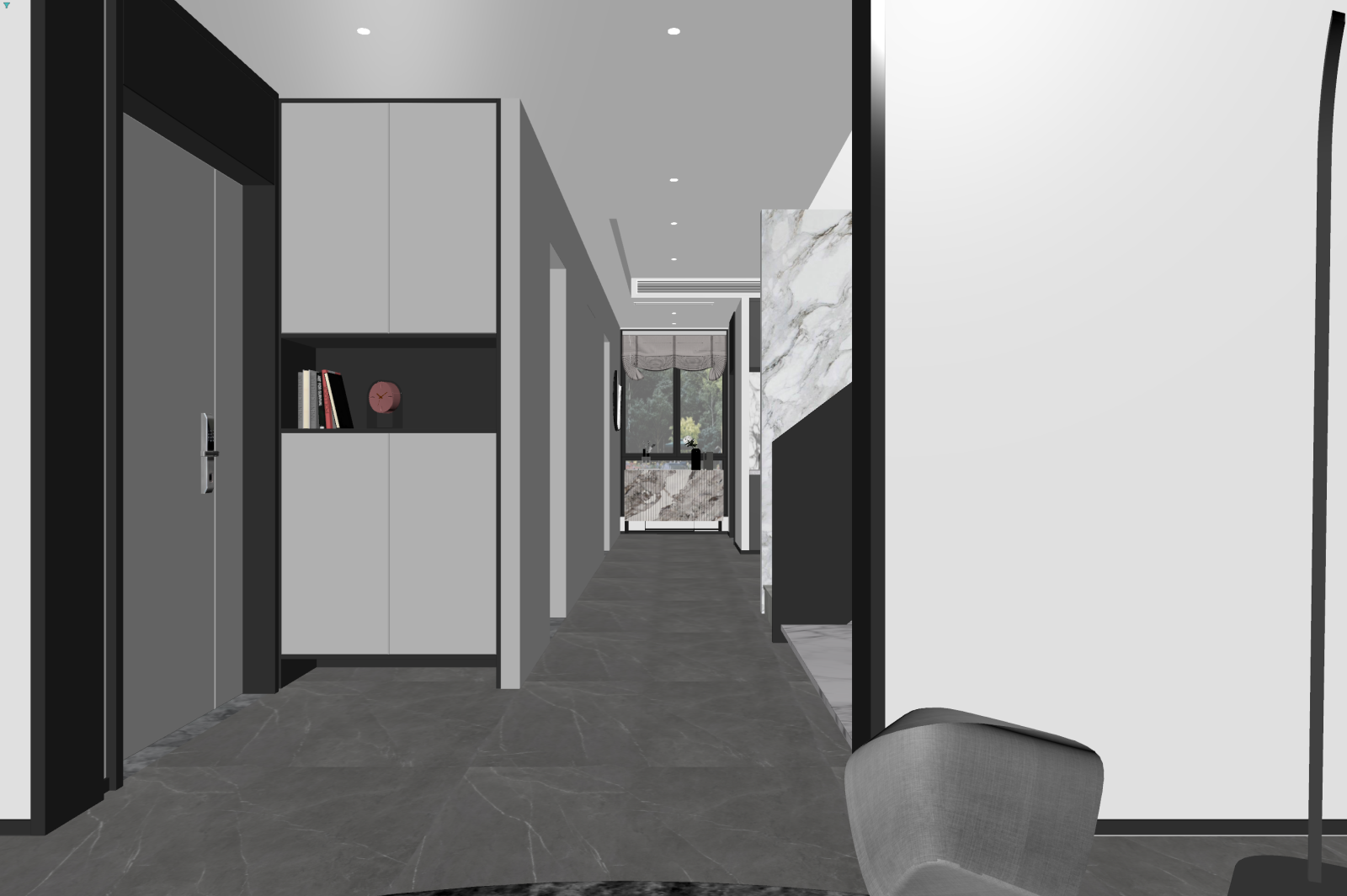 现代玄关3D模型下载【ID:1221736759】
