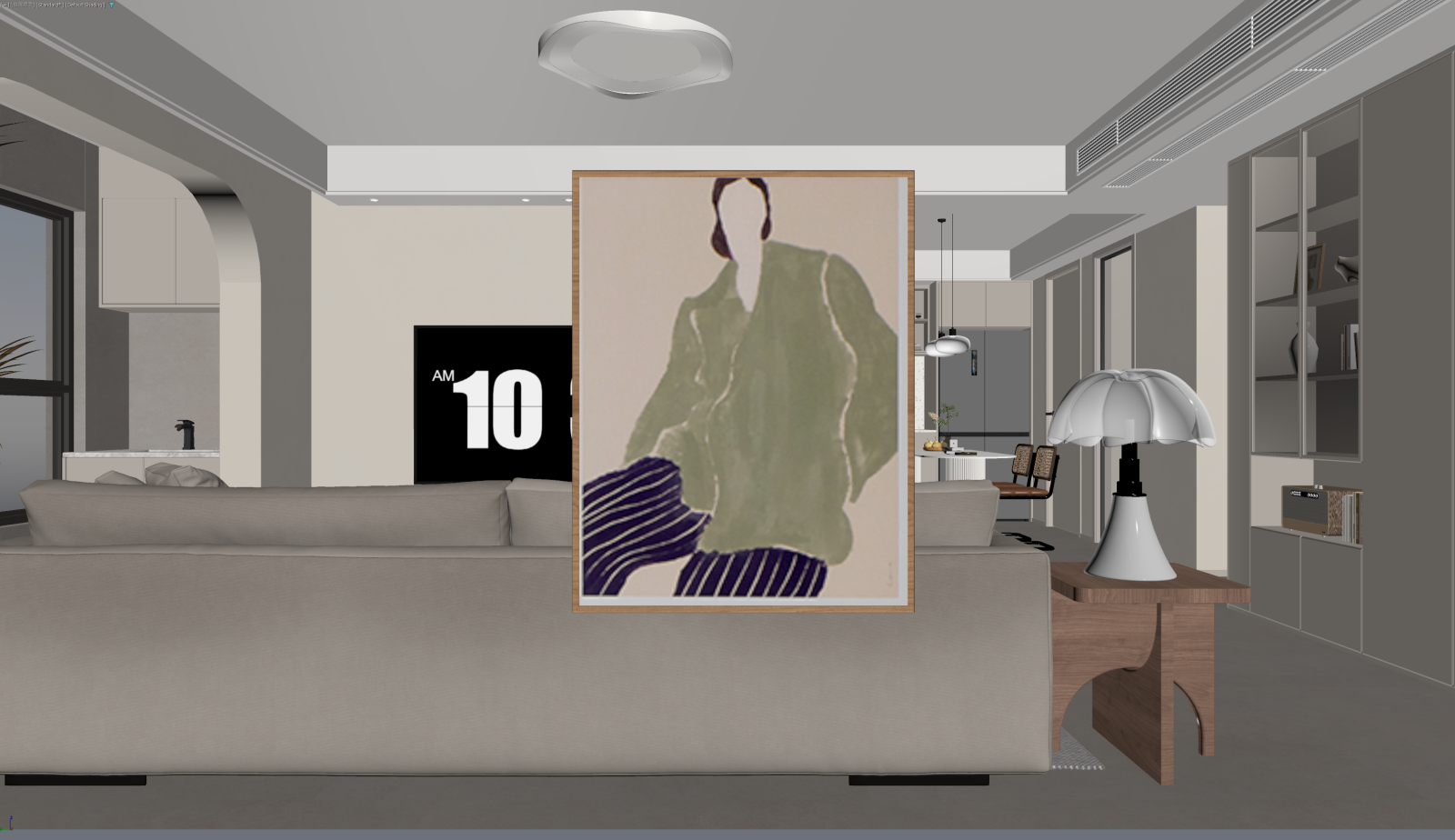 现代客餐厅3D模型下载【ID:1222066899】