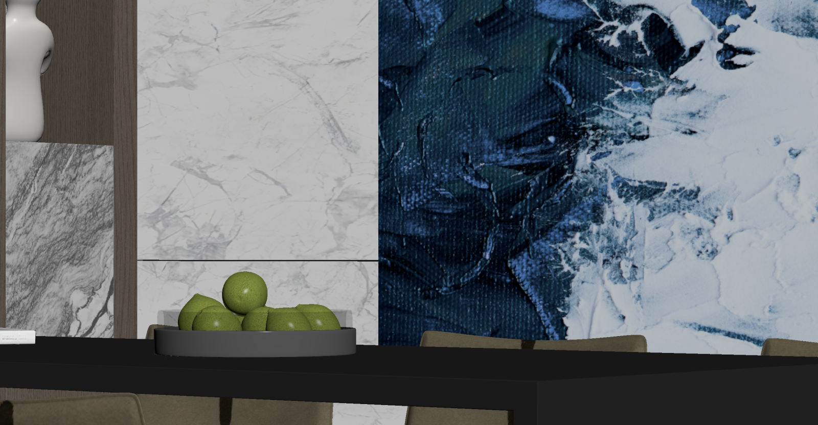 新中式家居餐厅3D模型下载【ID:1221749104】
