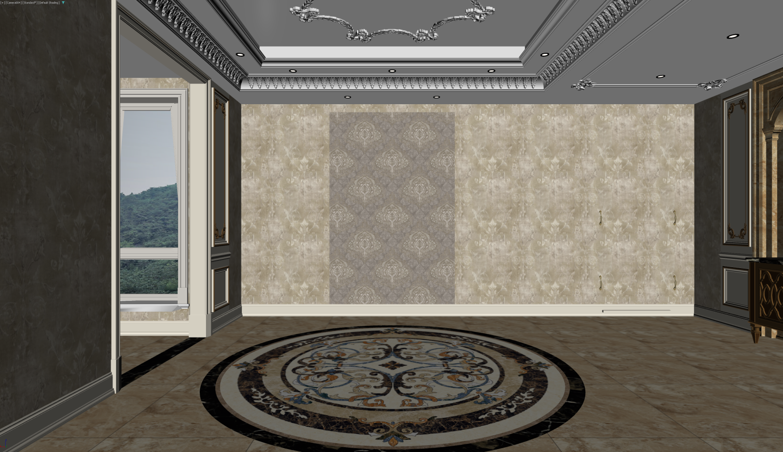 法式玄关3D模型下载【ID:1221991134】