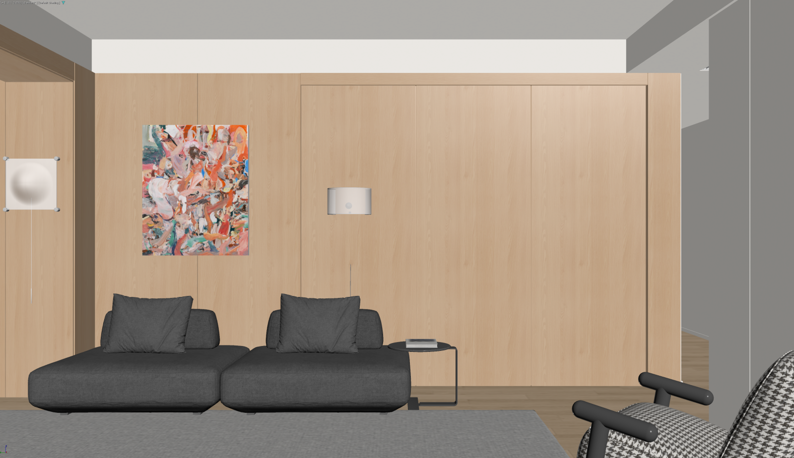 现代家居客厅3D模型下载【ID:1222020299】