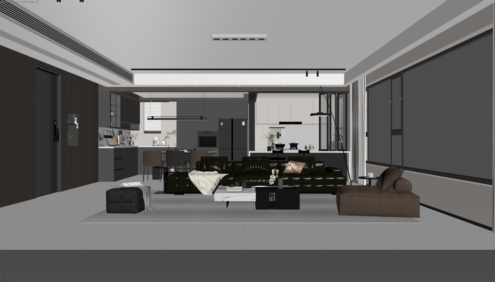 意式客餐厅3D模型下载【ID:1221480779】