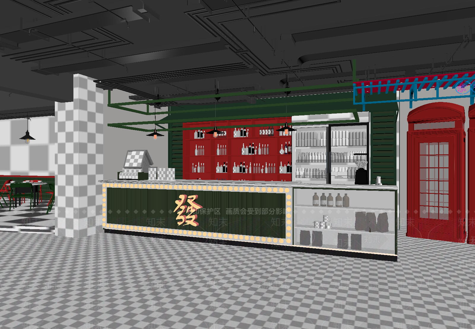 现代酒吧3D模型下载【ID:1213902503】