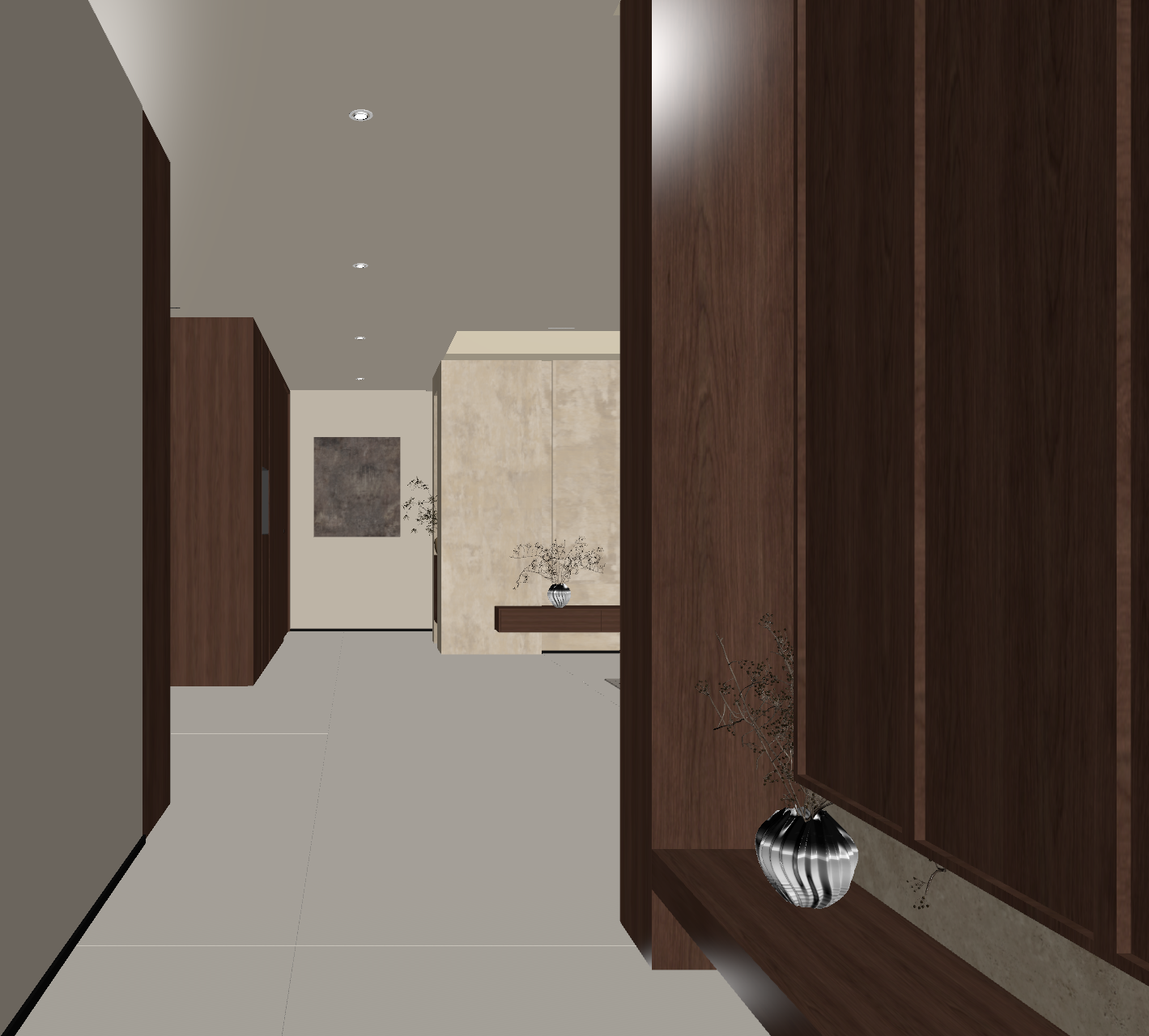 复古玄关3D模型下载【ID:1221517153】