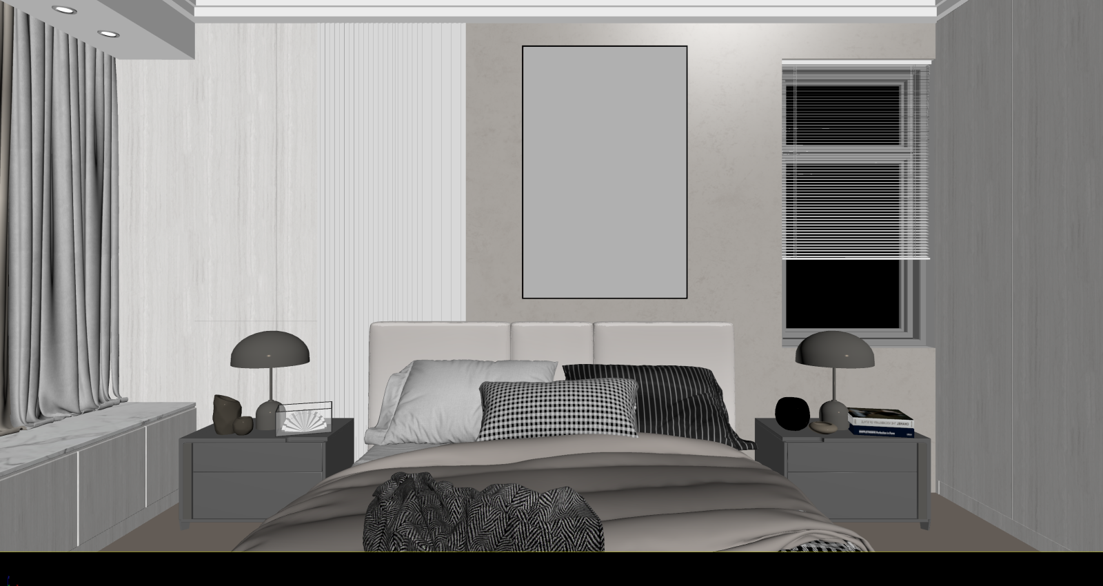 现代家居卧室3D模型下载【ID:1222090387】