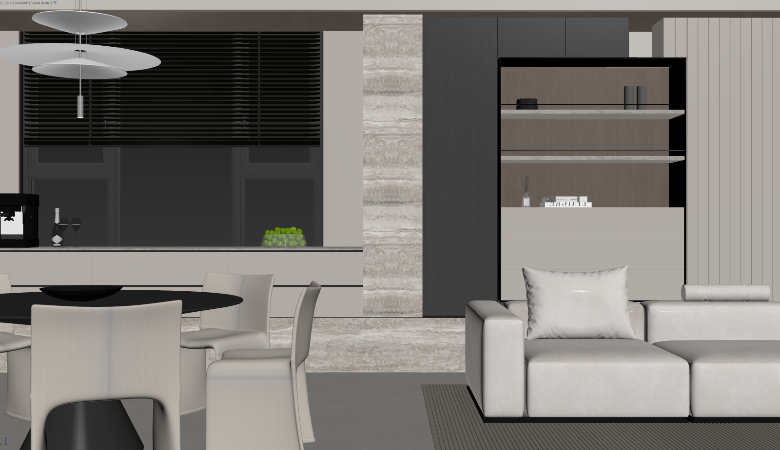 现代客餐厅3D模型下载【ID:1221489618】