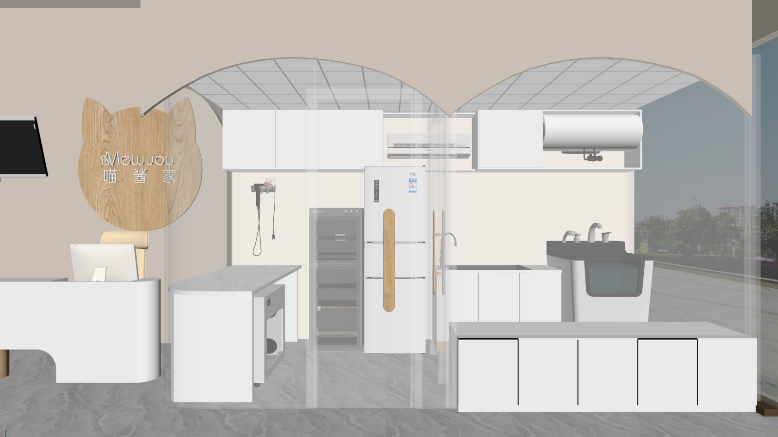 侘寂宠物店3D模型下载【ID:1221476440】