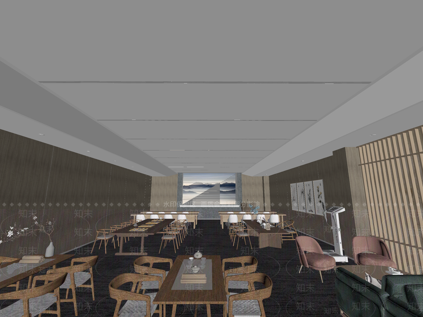 新中式茶馆3D模型下载【ID:1214338349】
